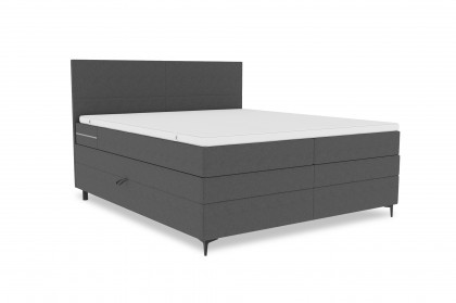 BX-LE-04 von SW KOLLEKTION - Boxspringbett schiefergrau
