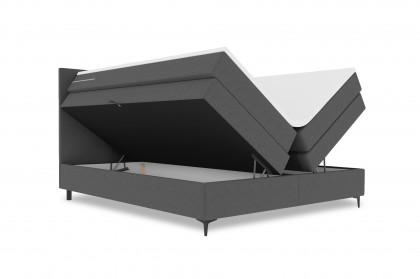 BX-LE-04 von SW KOLLEKTION - Boxspringbett schiefergrau