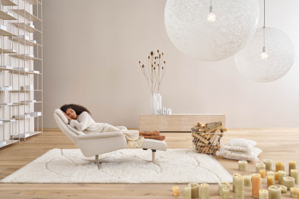 9664 von Himolla - Relaxsessel linen