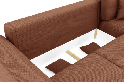 PG-LE-02 von BASTI dein Sofa - Cordsofa Variante rechts terracotta
