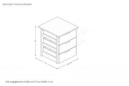 Fargo von SKALIK - Schrank ca. 240 cm breit Eiche natur geölt - Glas braun