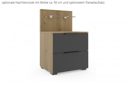 Scale-Sleep von Rauch Black - Bett 140x200 cm Asteiche teilmassiv