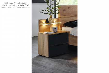 Scale-Sleep von Rauch Black - Bett 140x200 cm Asteiche teilmassiv
