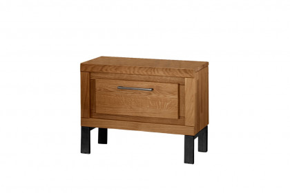 Fargo von SKALIK - Schlafzimmer-Set Eiche natur geölt: 5-türiger Schrank, Doppelbett 180x200 cm & Nachtschrank-Paar