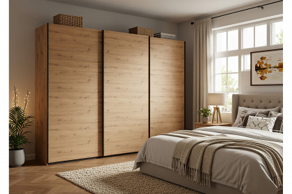 Palermo von Wimex - 3-türiger Kleiderschrank Artisan-Eiche