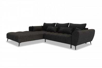 PG-LE-04 von BASTI dein Sofa - Eckgarnitur links graphite