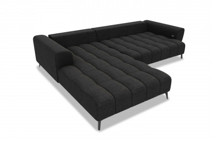 PG-LE-04 von BASTI dein Sofa - Eckgarnitur links graphite