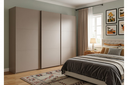 Palermo von Wimex - Schwebetürenschrank saharagrau