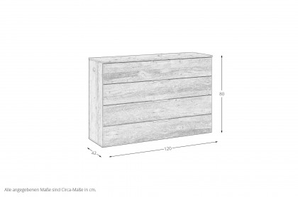 Scale-Box von Rauch Black - Schlafzimmerkommode Glas schwarz