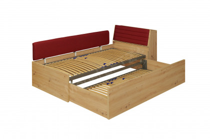loop von Rudolf - Raumsparliege Boxy mit Bettkasten & Rückenlehne Eiche Artisan