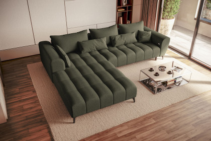 PG-LE-04 von BASTI dein Sofa - Polstersofa Variante links olive
