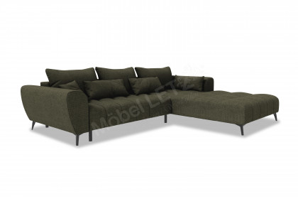 PG-LE-04 von BASTI dein Sofa - Polstersofa Variante rechts olive