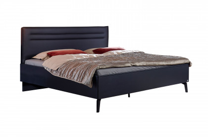 Scale-Sleep von Rauch Black - Bett mit Polsterkopfteil schwarz