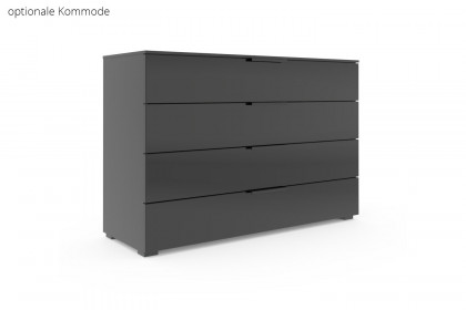 Scale-Sleep von Rauch Black - Bett mit Polsterkopfteil schwarz