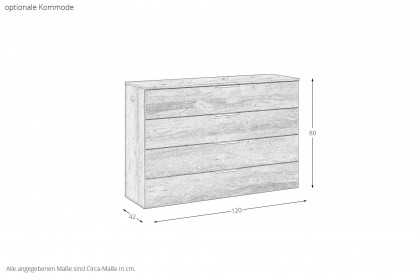 Scale-Sleep von Rauch Black - Bett mit Polsterkopfteil schwarz