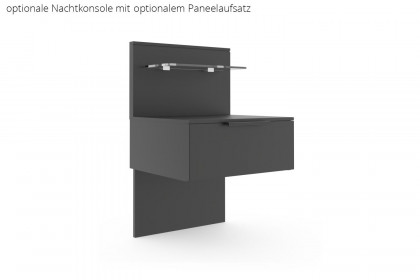 Scale-Sleep von Rauch Black - Bett mit Polsterkopfteil schwarz