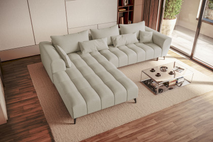 PG-LE-04 von BASTI dein Sofa - Sofaecke Variante links pearl