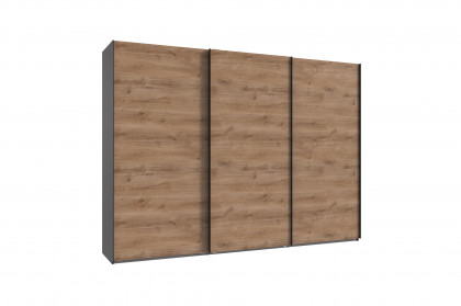 Palermo von Wimex - Kleiderschrank grafit/Plankeneiche