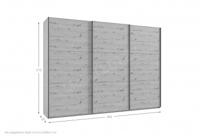 Palermo von Wimex - Kleiderschrank grafit/Plankeneiche