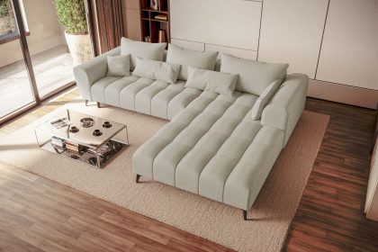 PG-LE-04 von BASTI dein Sofa - Sofaecke Variante rechts pearl
