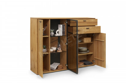 Assini von MCA - Highboard Ast-/ Balkeneiche in Wildeiche geölt