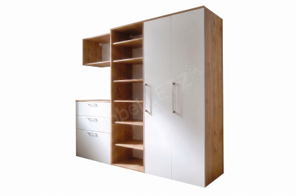 Hanna von Wittenbreder - Mehrzweckschrank in Weiß und Wildeiche
