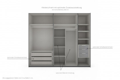 Palermo von Wimex - Kleiderschrank saharagrau mit Spiegel