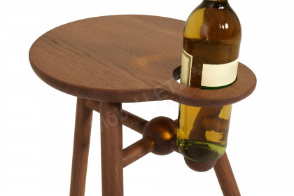 Bottle Stool von Pode - Beistelltisch aus Eiche in Aragon