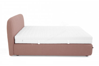 Elva von RUF Betten - Boxspringbett in Komforthöhe 180 rot-braun