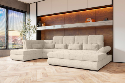 PG-LE-05 von BASTI dein Sofa - Wohnlandschaft links pearl
