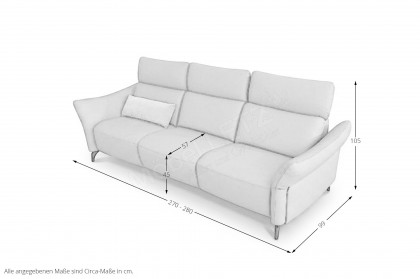 1666 von Himolla - Ledersofa beluga