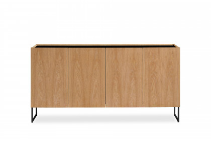 #404 Sideboard von Skovby - Sideboard Eiche natur geölt/ Stahl schwarz-grau