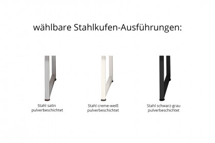 #404 Sideboard von Skovby - Sideboard Eiche natur geölt/ Stahl schwarz-grau