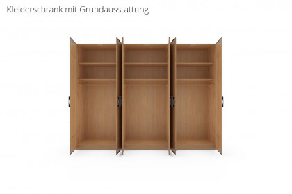 Incasa Premium von Decker - Kleiderschrank mit Vollflächentüren Wildeiche