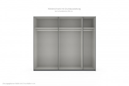 Palermo von Wimex - Schwebetürenschrank Artisan-Eiche mit Spiegel