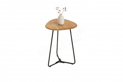 Tripod von Pode - Beistelltisch Eiche naturel und Metall lava silk