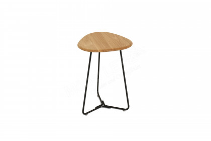 Tripod von Pode - Beistelltisch Eiche naturel und Metall lava silk