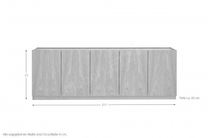 #405 Sideboard von Skovby - Kommode in Eiche weiß geölt