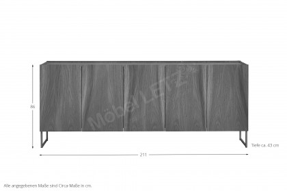 #405 Sideboard von Skovby - Sideboard mit Stahlkufen