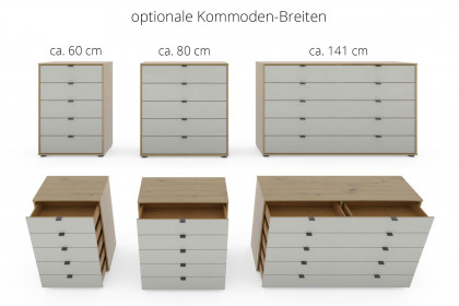 Cremona von Wiemann - Schubfachkommode Glas champagner