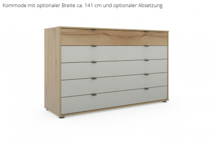 Cremona von Wiemann - Schubfachkommode Glas champagner