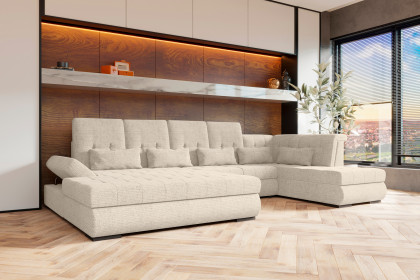 PG-LE-05 von BASTI dein Sofa - Wohnlandschaft rechts pearl
