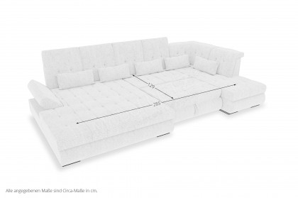 PG-LE-05 von BASTI dein Sofa - Wohnlandschaft rechts pearl