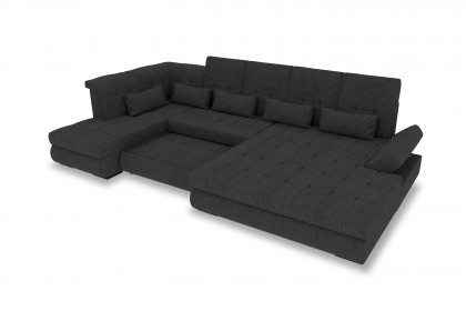 PG-LE-05 von BASTI dein Sofa - XXL-Sofa links graphite
