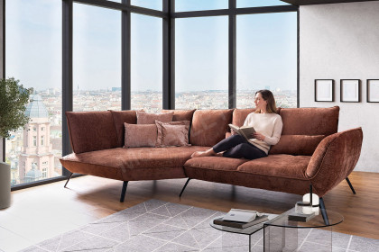 Apex Plus von Poco - Sofaecke links kupfer