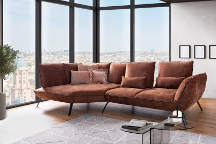 Apex Plus von Poco - Sofaecke links kupfer