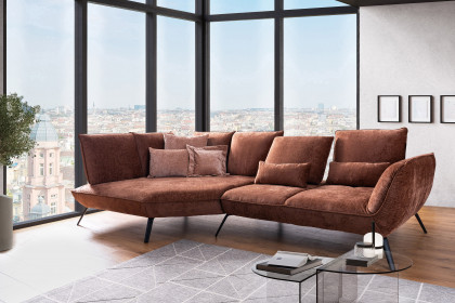 Apex Plus von Poco - Sofaecke links kupfer