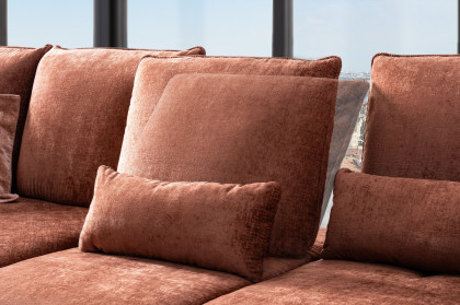Apex Plus von Poco - Sofaecke links kupfer