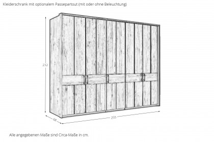 Incasa Premium von Decker - Schrank mit Vollflächentüren aus massiver Kernbuche