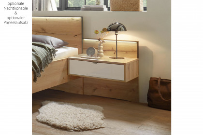 Cremona von Wiemann - 180er Bett Bianco-Eiche - Kernholz-Furnier